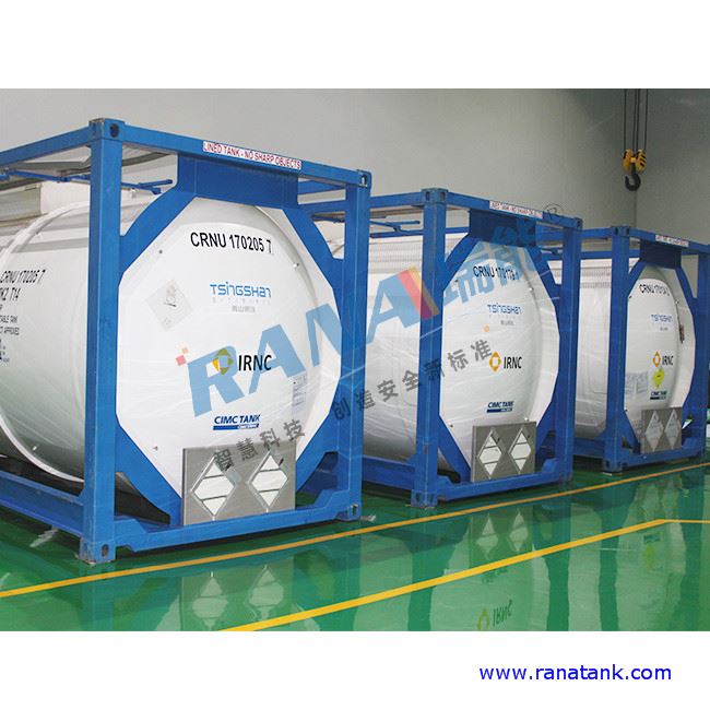 PFA Coated Stainless Isotank For Storing Electronics Grade Nitric Acid