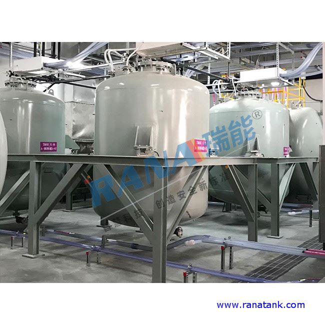 Supply PTFE Coated Steel Tank For Storing Electronics Grade Sulfuric Acid